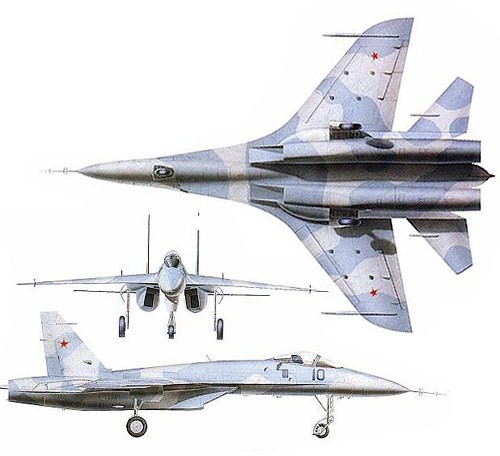 Trong những năm 1970, Quân đội Liên Xô yêu cầu các tổ hợp công nghiệp quốc phòng nước này phát triển tiêm kích thế hệ 4, có khả năng đạt tốc độ siêu âm khi bay, có tầm bay xa và có thể triển khai các vũ khí có điều khiển hiện đại. Trong bối cảnh đó, Cục Thiết kế thử nghiệm (OKB) Sukhoi đã nghiên cứu phát triển Su-27. Ban đầu, Sukhoi đưa ra mẫu T-10 như trong hình. T-10 là mẫu thử nghiệm đầu tiên của Su-27, thế như ngoại hình của nó rất khác với máy bay Su-27 được sản xuất hàng loạt.